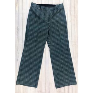 Talbots Striped Gray/Tan/White Pants Size 12